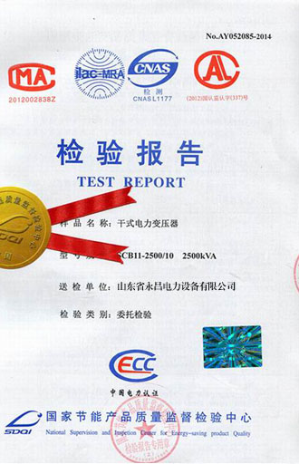 昌都变压器检测合格报告